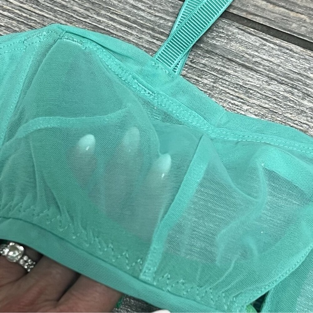 We Are HAH X Free People Wired Bra Size 30-38B Adjustable See Through Mesh - Picture 5 of 10